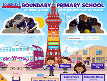 Tablet Screenshot of boundaryschool.co.uk